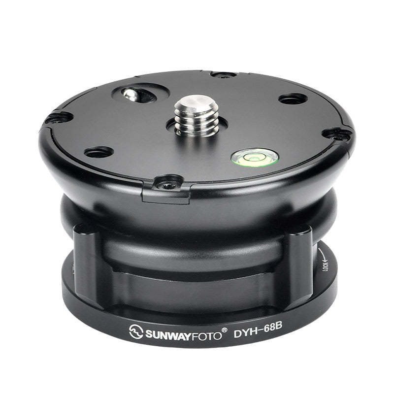DYH-68B 68mm Leveling Base Tripod Heads Load 22lb.(10kgs) +/-15° Tilt