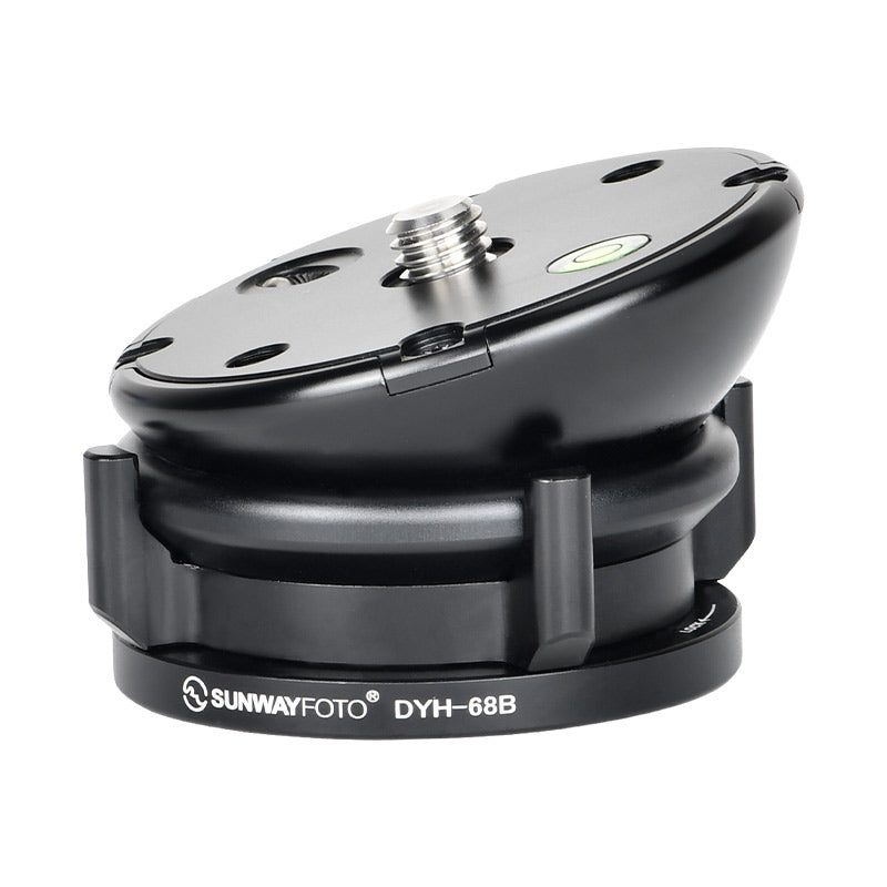 DYH-68B 68mm Leveling Base Tripod Heads Load 22lb.(10kgs) +/-15° Tilt