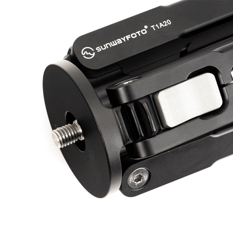 SUNWAYFOTO T1A20 Tripod Aluminum Camera Tabletop Tripod DSLR 3/8 Screw Maximum Load Capacity 25kg