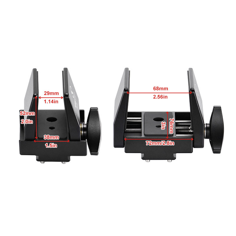 SM-76 Saddle Mount Rifle Adapter for Tripod Arca Swiss QR Plate