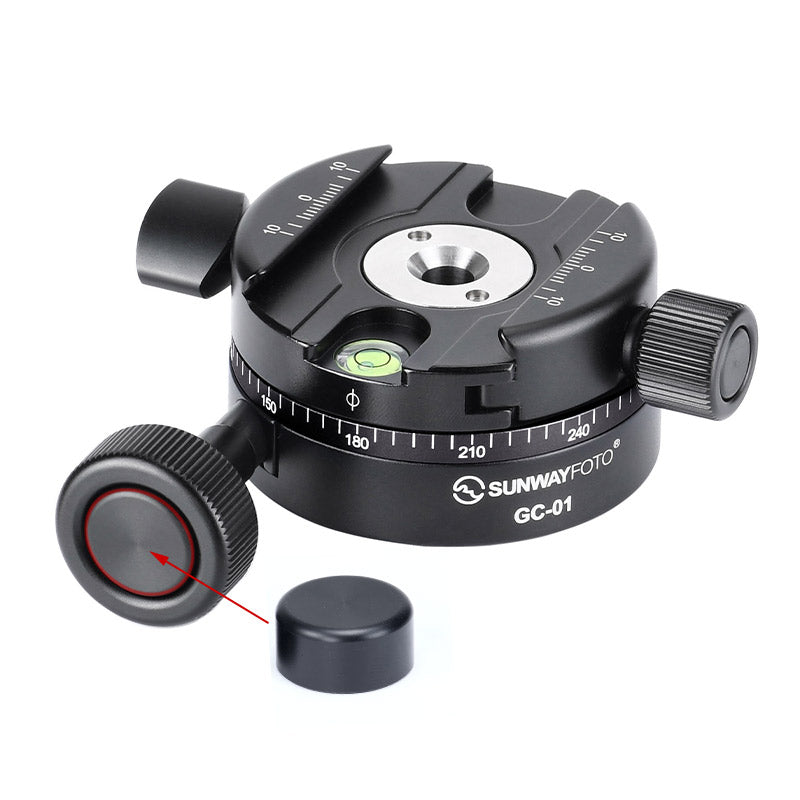 GC-01 58mm Panoramic Arca Swiss Geared Clamp, Black