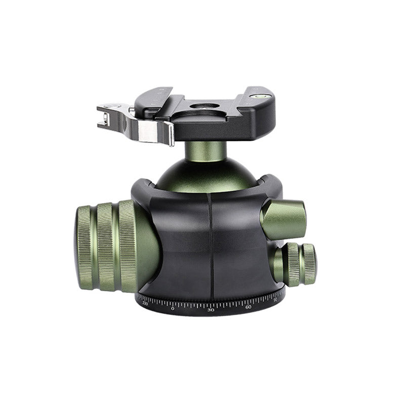 TH-55G Tripod Head 55mm Low Profile Ball Head Mount with Lever Clamp and QR Quick Release Plate for DSRL Camera,Load 77lb(35kg)