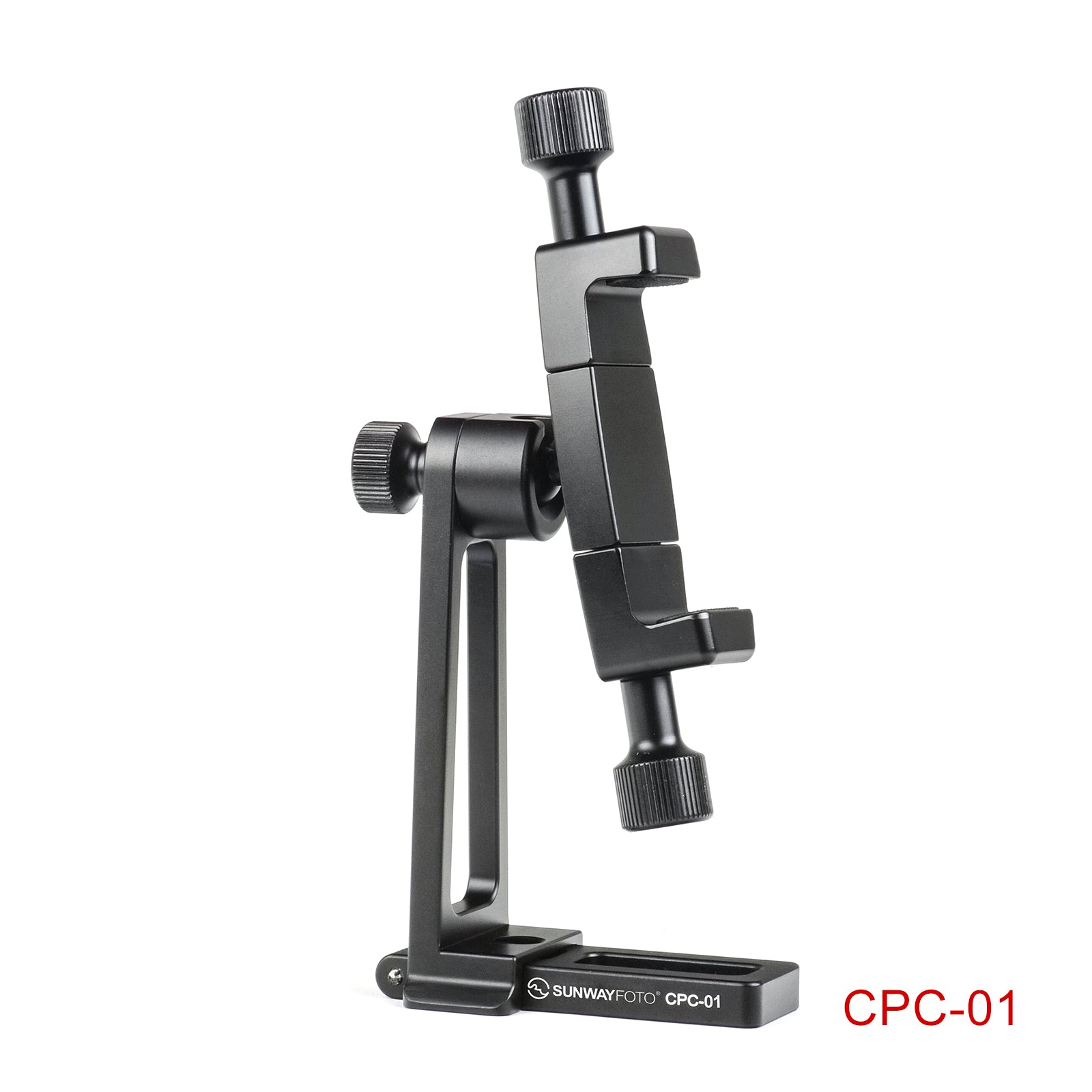 CPC-01 Cell Phone Tripod Mount,Smartphone Tripod Mount Adapter Aluminum, 360° Cell Phone Stand Holder Clamp for iPhone 14 13 12 11 Max Pro Plus