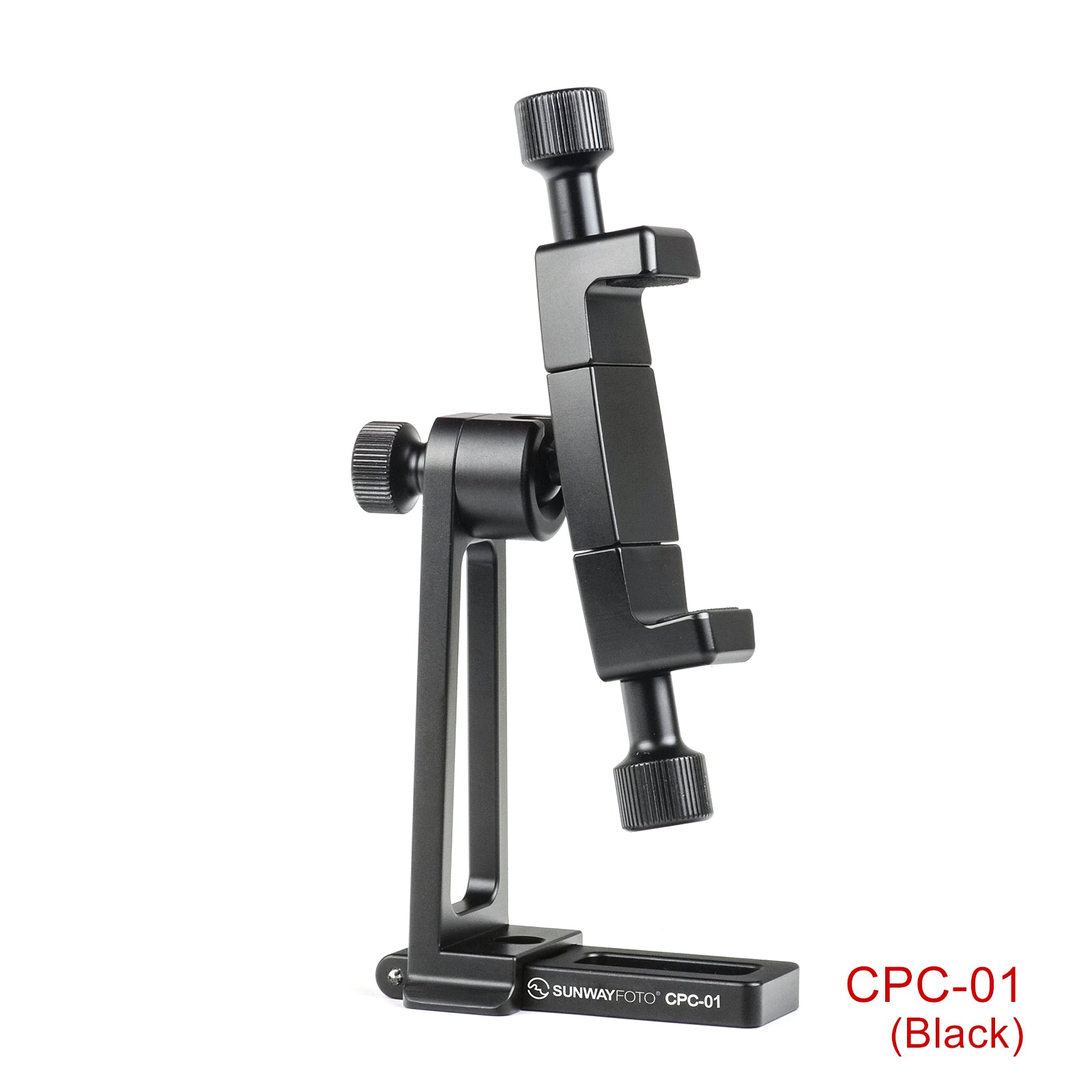 CPC-01 Cell Phone Tripod Mount,Smartphone Tripod Mount Adapter Aluminum, 360° Cell Phone Stand Holder Clamp for iPhone 17 16 15 14 13 12 11 Max Pro Plus