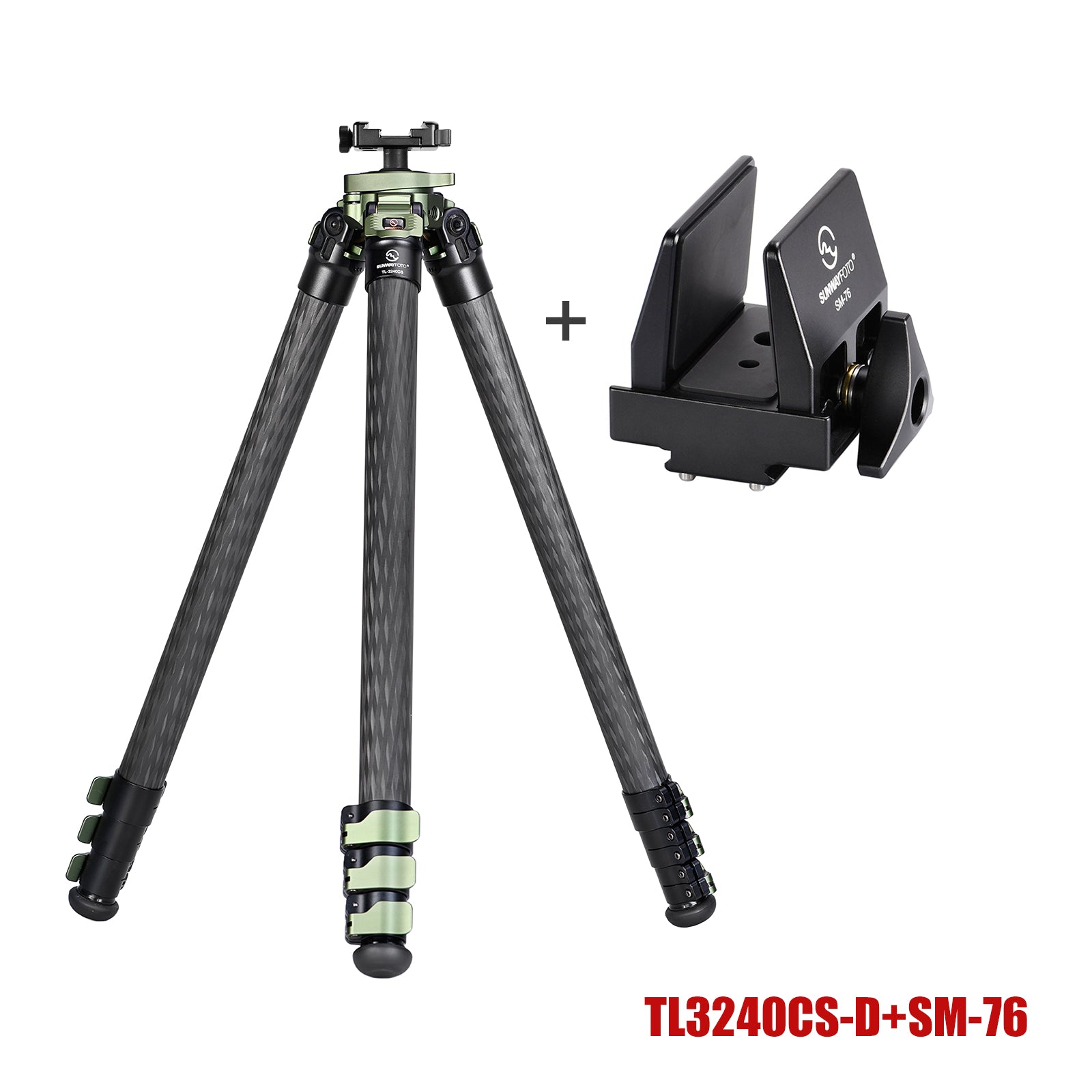 TL3240CS-D Hunting Tripod for Shooting Rifle Stand Carbon Fiber