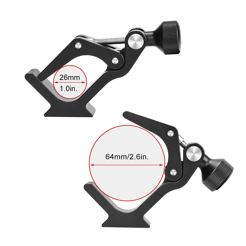 CC-09 Universal Binocular Tripod Adapter Super Clamp with Arca Swiss Plate,Compatible with All Tripods,1/4&3/8