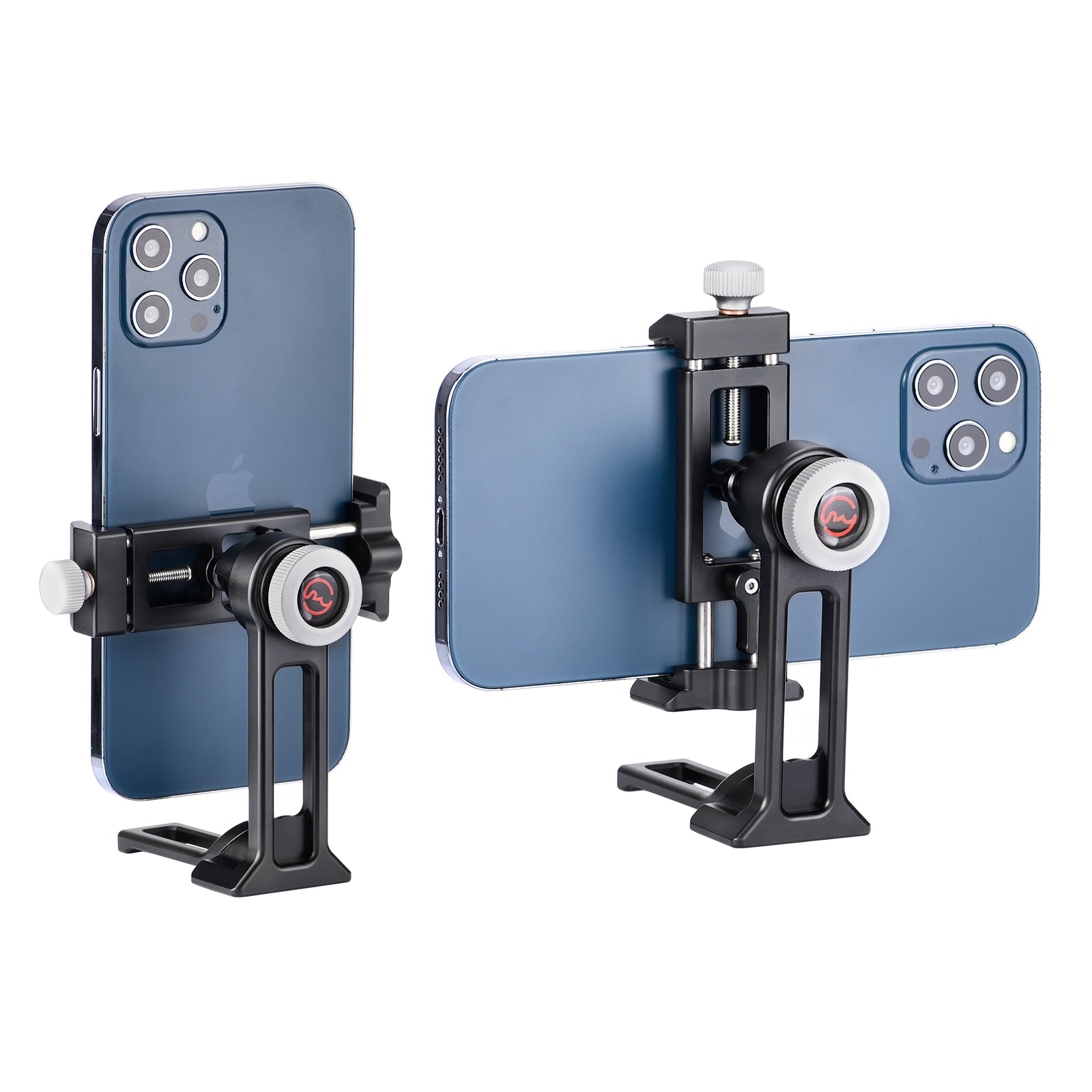 CPC-06 Cell Phone Clamp Tridpod Stand Smartphone Clamp Adapter with Cold Shoe Mount 1/4 Thread Arca Swiss