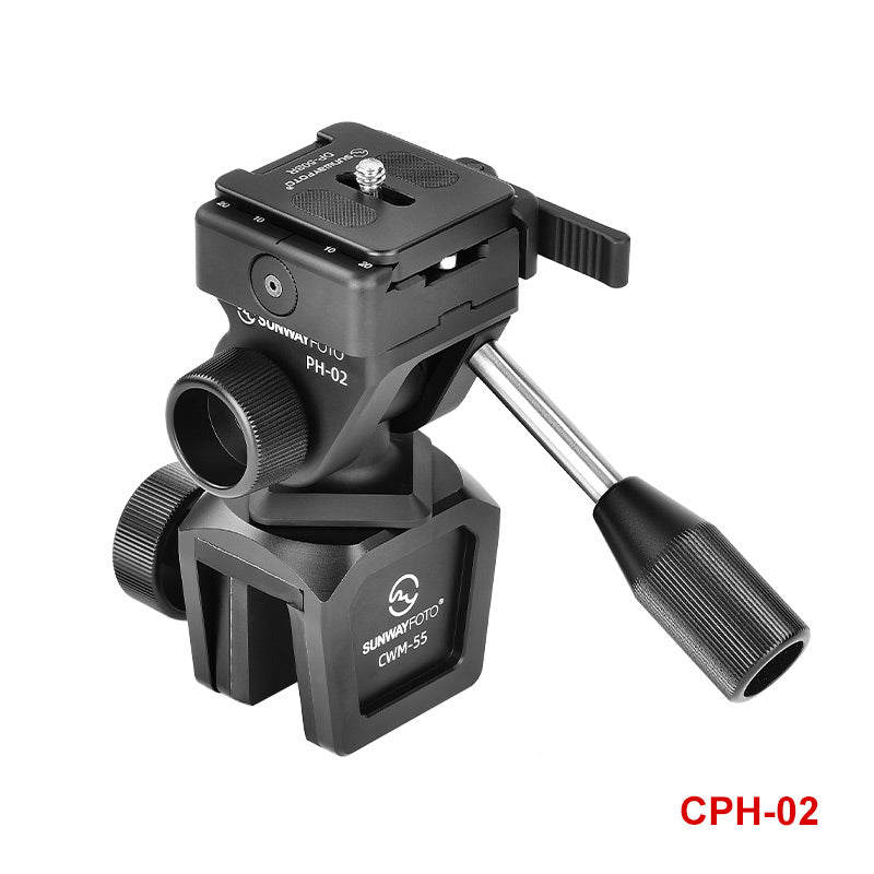 SUNWAYFOTO CPH-02 Car Window Mount Adjustable Vehicle Clamp Mount with Tilt Pan Head Compact for Spotting Scope Monocular Binocular Telescope DSLR Camera with Arca Plate