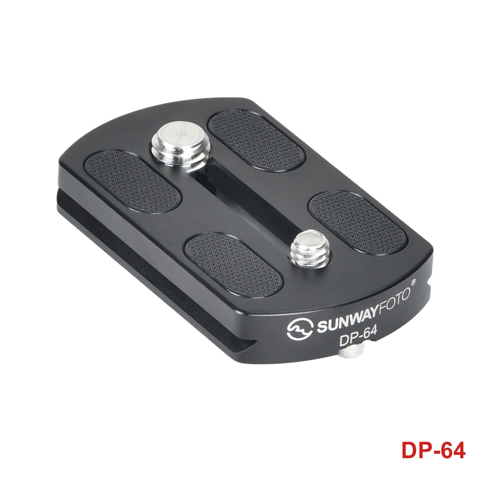 SUNWAYFOTO DP-64 64mm Arca Swiss Plate for 64mm Discal Clamp, with 1/4-20 & 3/8-16 Screws