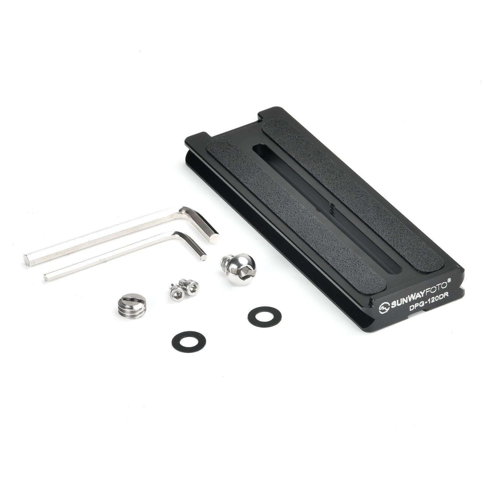 DPG-120DR 120mm Arca Swiss Quick Release Plate for Telephoto Lens, with 1/4"-3/8" Conversion Screw