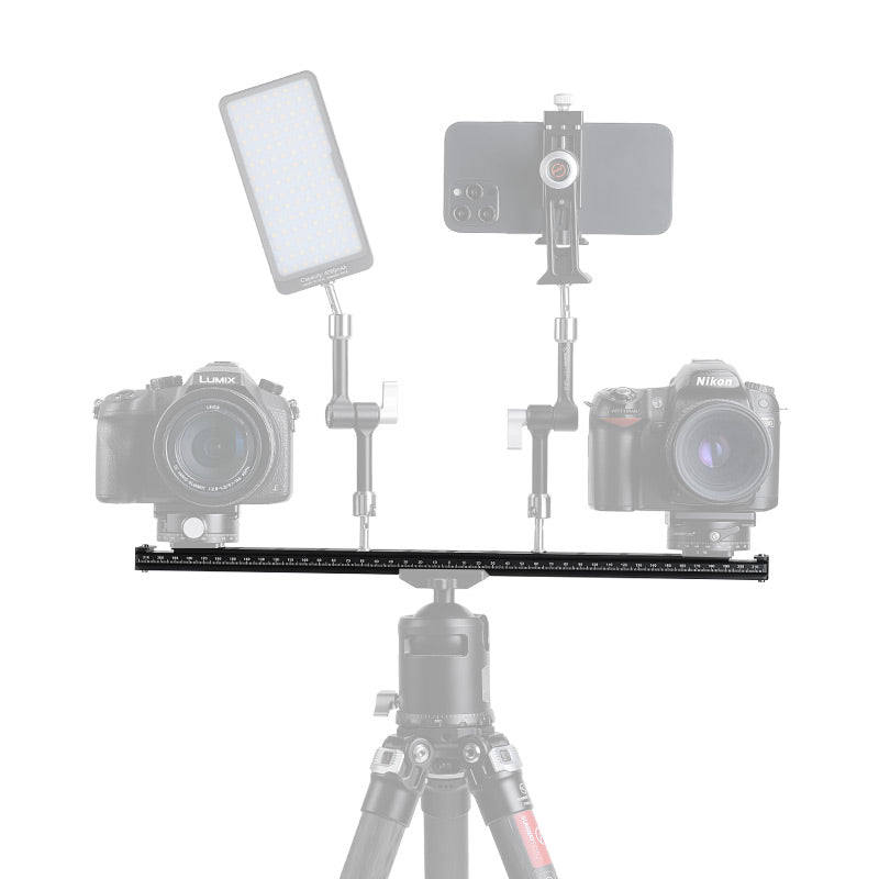 DPG-440 440mm(17.3inch) Arca Swiss Rail,Universal Long Quick Release Plate,Dual Dovetail Slide Rail for Stereo/3D