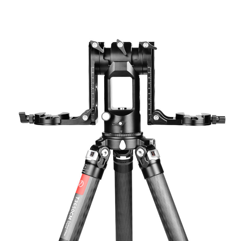 SUNWAYFOTO GH-03II Dual-camera Gimbal Head Tripod Head Dedicated for Wildlife Photography and Sports Shooting, Load 66lbs(30 kg)
