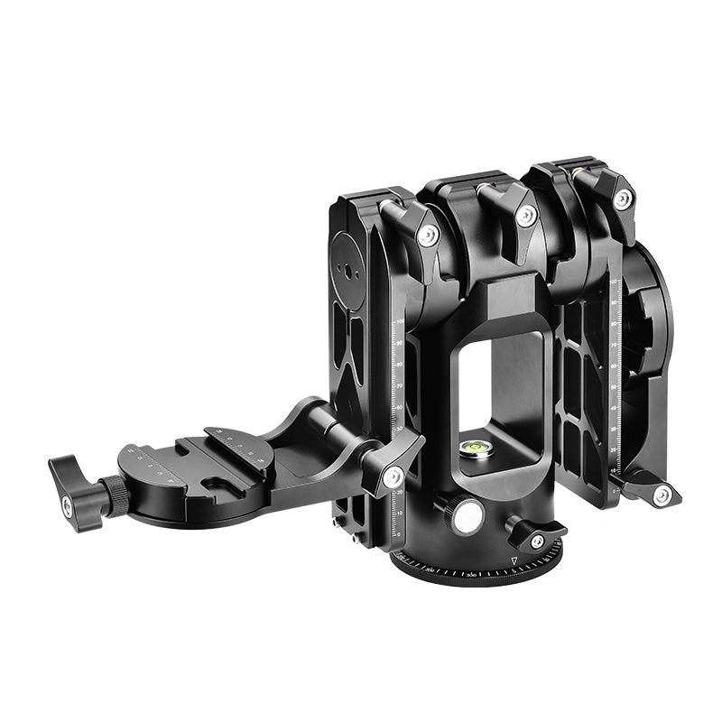 SUNWAYFOTO GH-03II Dual-camera Gimbal Head Tripod Head Dedicated for Wildlife Photography and Sports Shooting, Load 66lbs(30 kg)