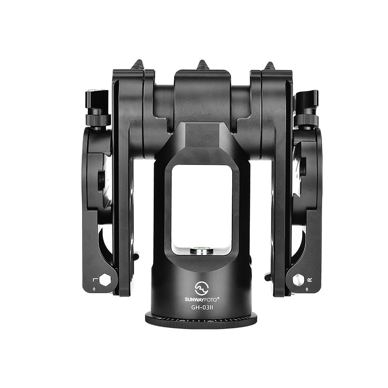 SUNWAYFOTO GH-03II Dual-camera Gimbal Head Tripod Head Dedicated for Wildlife Photography and Sports Shooting, Load 66lbs(30 kg)
