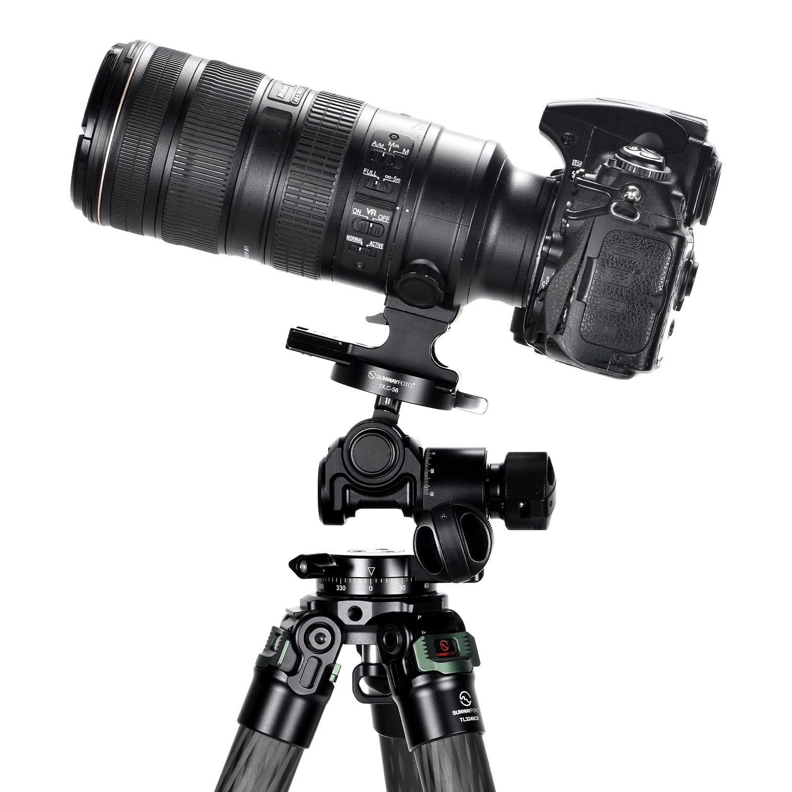 SUNWAYFOTO Lightweight Design GH-PROIIL Geared Tripod Head with Lever Arca Swiss Clamp for Architectural Photography