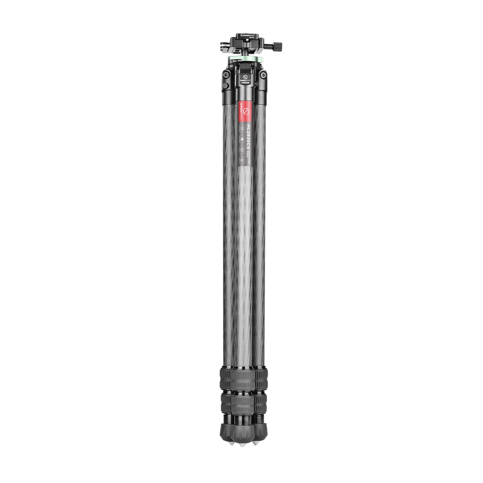 Sunwayfoto HT2830CS Carbon Fiber Tripod for Hunting with 30mm Ball Head,3-Sections,Load 44.1lb(20kg)