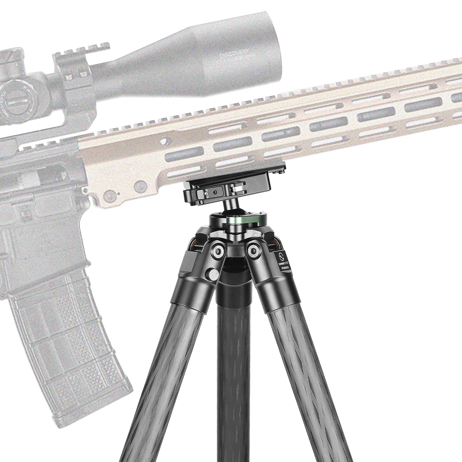 Sunwayfoto HT2830CS Carbon Fiber Tripod for Hunting with 30mm Ball Head,3-Sections,Load 44.1lb(20kg)