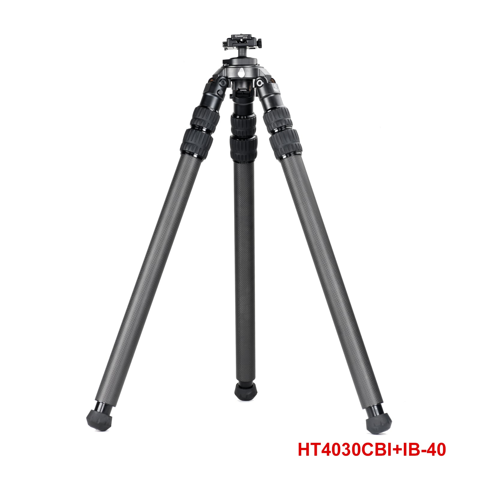 SUNWAYFOTO HT4030CBI Inverted Leg Carbon Fiber Heavy Duty Tripod with 65mm Bowl , 40mm, 3 Sections, 59'' (150cm) Tall, Load 66lb.(30kg)