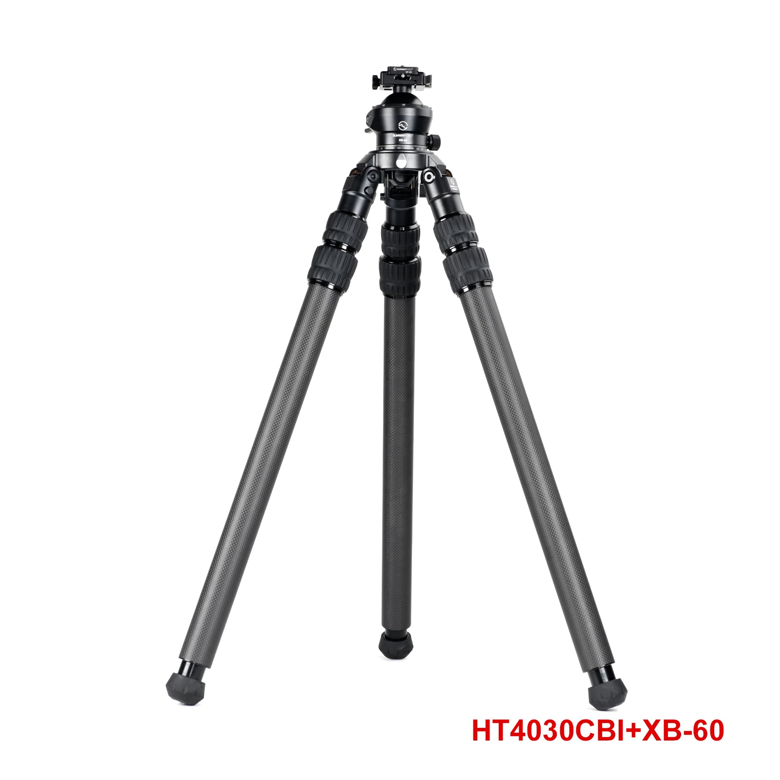 SUNWAYFOTO HT4030CBI Inverted Leg Carbon Fiber Heavy Duty Tripod with 65mm Bowl , 40mm, 3 Sections, 59'' (150cm) Tall, Load 66lb.(30kg)