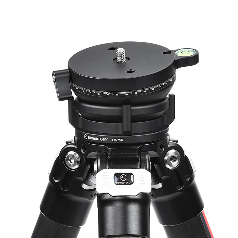 LB-75R 360 Panoramic Leveling Base Tripod Head 33 lbs (15kg) Load Capacity