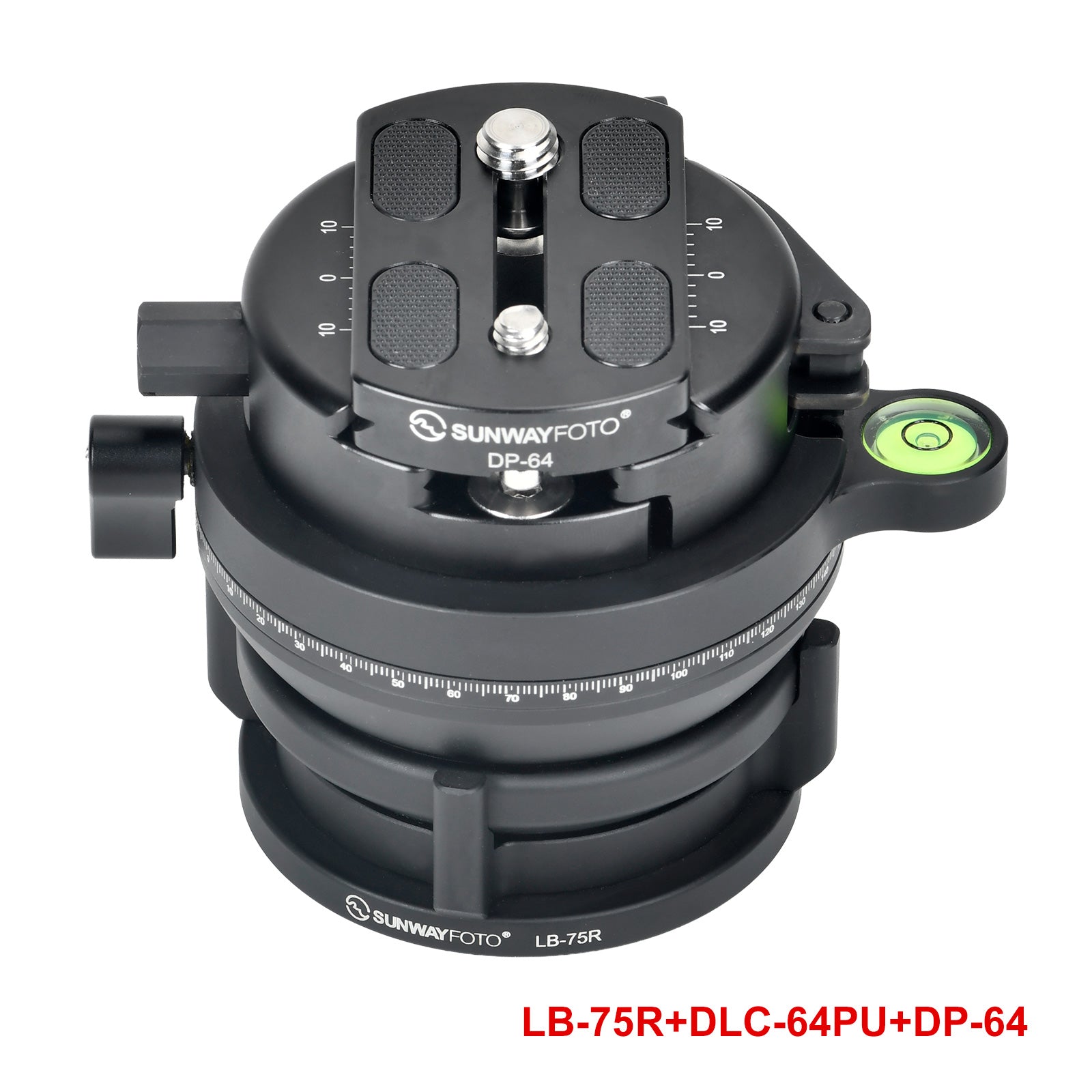 LB-75R 360 Panoramic Leveling Base Tripod Head 33 lbs (15kg) Load Capacity