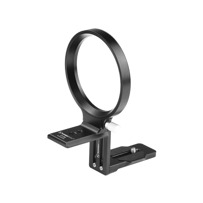 LS-85 85mm Rotating Collar for Canon Nikon Sony DSLR Camera with Battery Grip, Tripod Mount Ring Lens Support Collar Arca Swiss Plate Mount DSLR Horizontal Vertical Switching