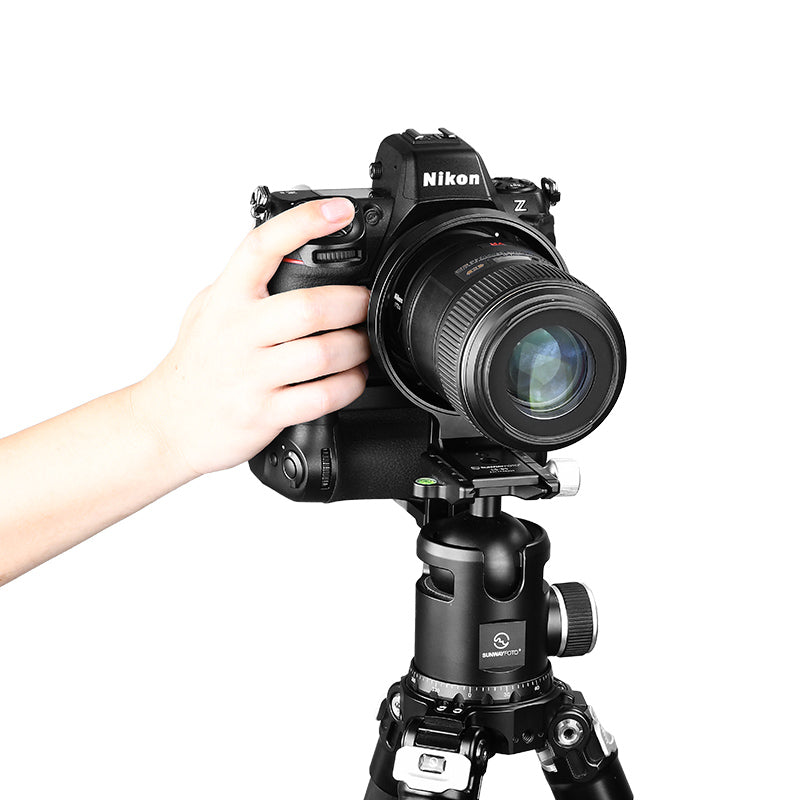 LS-85 85mm Rotating Collar for Canon Nikon Sony DSLR Camera with Battery Grip, Tripod Mount Ring Lens Support Collar Arca Swiss Plate Mount DSLR Horizontal Vertical Switching