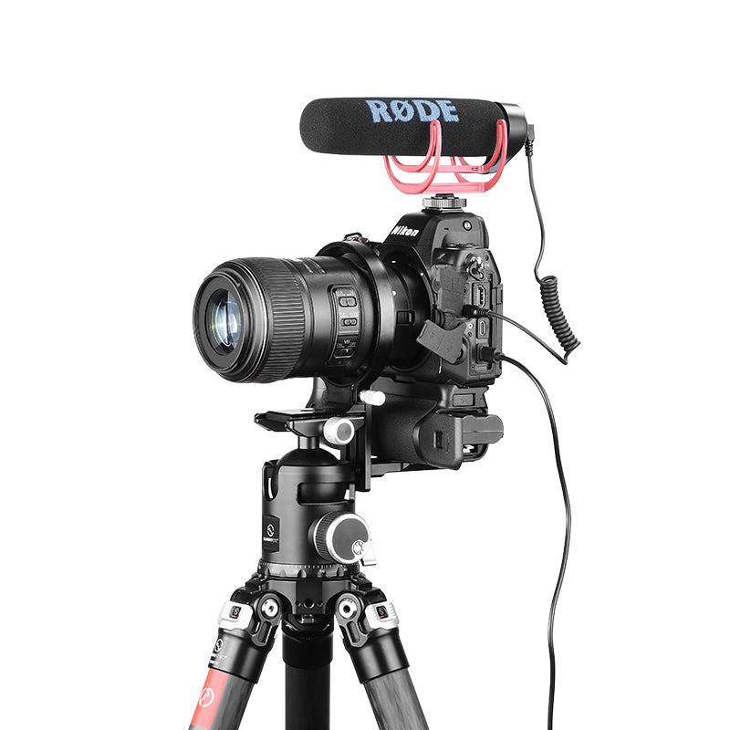 LS-85 85mm Rotating Collar for Canon Nikon Sony DSLR Camera with Battery Grip, Tripod Mount Ring Lens Support Collar Arca Swiss Plate Mount DSLR Horizontal Vertical Switching
