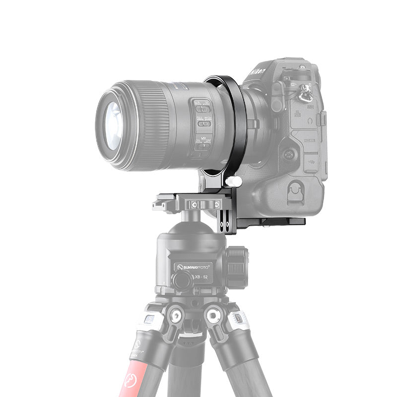 SUNWAYFOTO LS-Z9,80mm Universal Rotating Collar for Nikon Z9 ,Canon R3, Tripod Mount Ring Lens Support Collar Arca Swiss Plate Mount DSLR Horizontal Vertical Switching