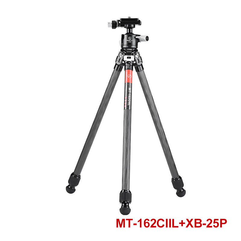 MT-162CIIL+XB-25P Mini Carbon fiber tripod for cell iphone & dslr camera,small complete tripod unit for travel,video,vlogging