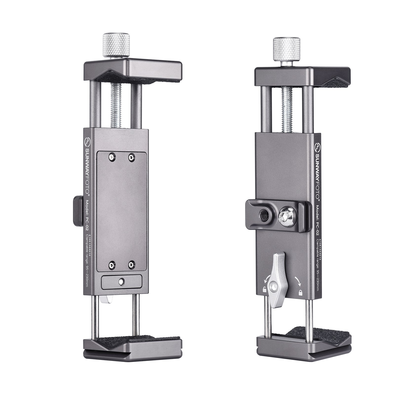 PC-02 Ipad Tripod Mount Universal Tablet Clamp with Arca Swiss Quick Release Bracket Plate Adapter Accessories
