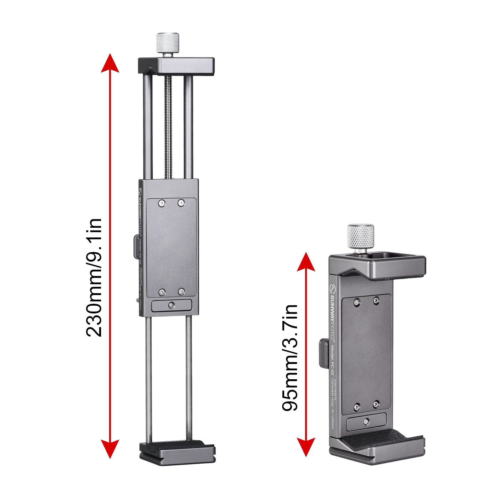 PC-02 Ipad Tripod Mount Universal Tablet Clamp with Arca Swiss Quick Release Bracket Plate Adapter Accessories