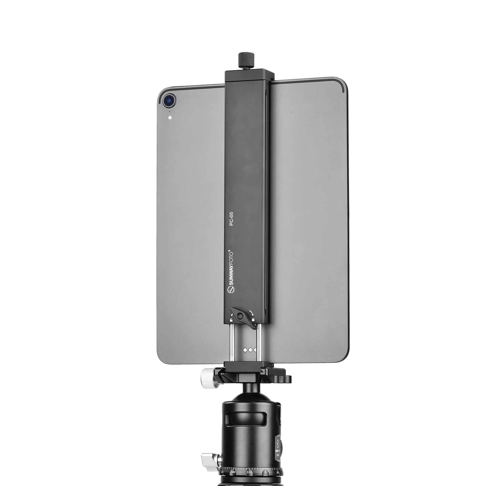 SUNWAYFOTO PC-05 Universal Laptop Stand for Arca Swiss Tripod, Laptop Holder for Macbook Pro, Tablet Mount for Ipad