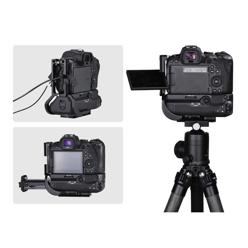 SUNWAYFOTO PCL-R5GII L-bracket for Canon EOS R5/R6/R5C with Battery Grip BG-R10 & R5 II with BG-R20
