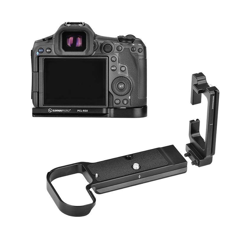 SUNWAYFOTO PCL-R5II L-bracket for Canon Eos R5II Arca Swiss Quick Release Plate compatible Tripod and Ronin RSC2/3/4