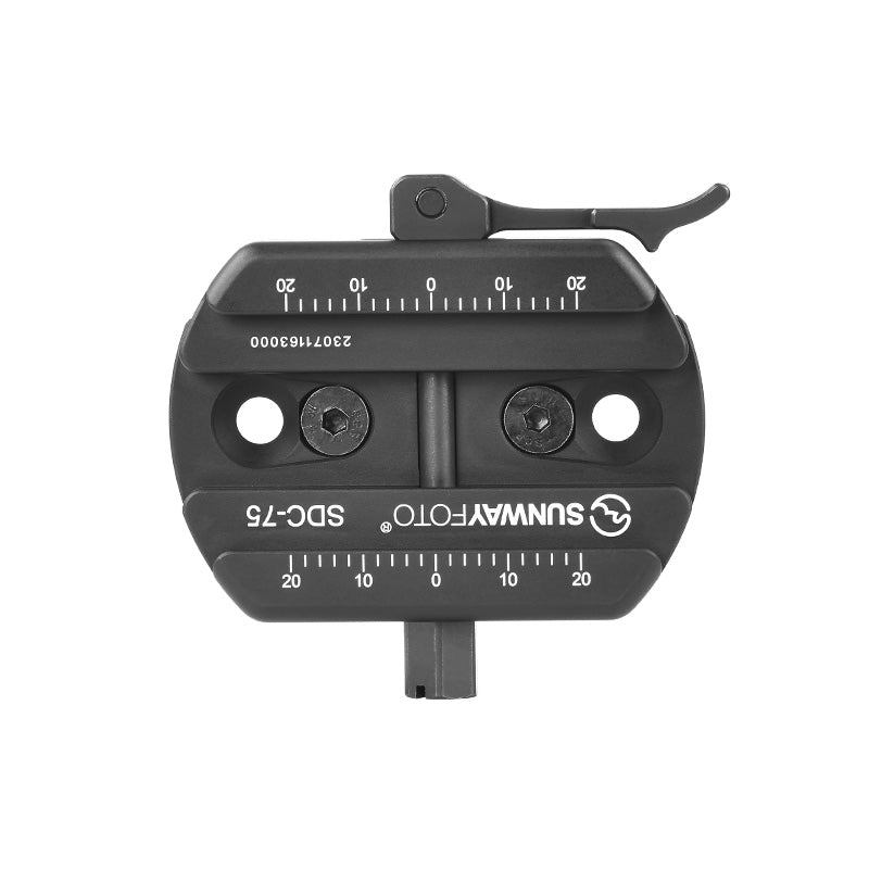 SDC-75 75mm Universal Arca Swiss to Picatinny Adapter Clamp compatible with Tripods and 17S Bipods