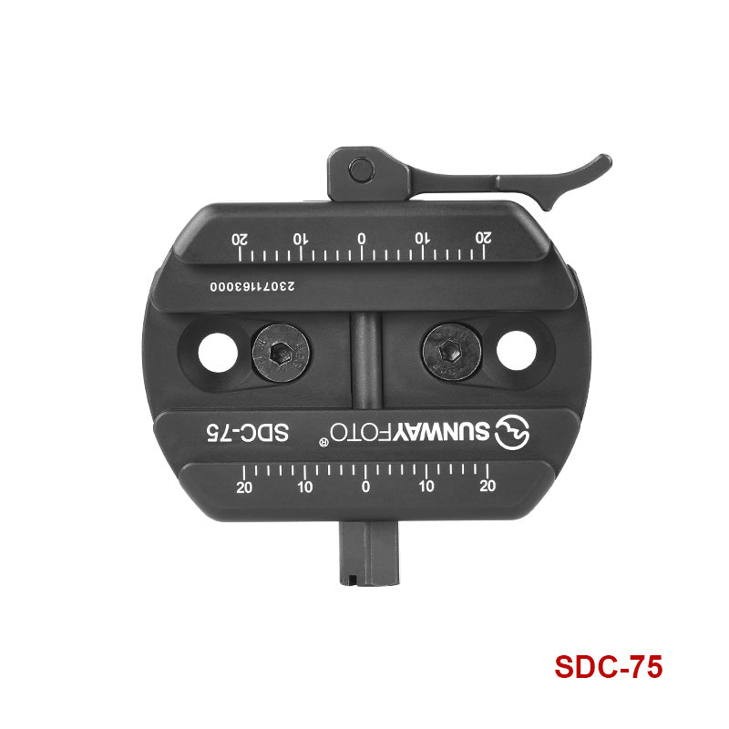 SDC-75 75mm  Universal Arca Swiss to Picatinny Adapter Clamp compatible with Tripods and 17S Bipods