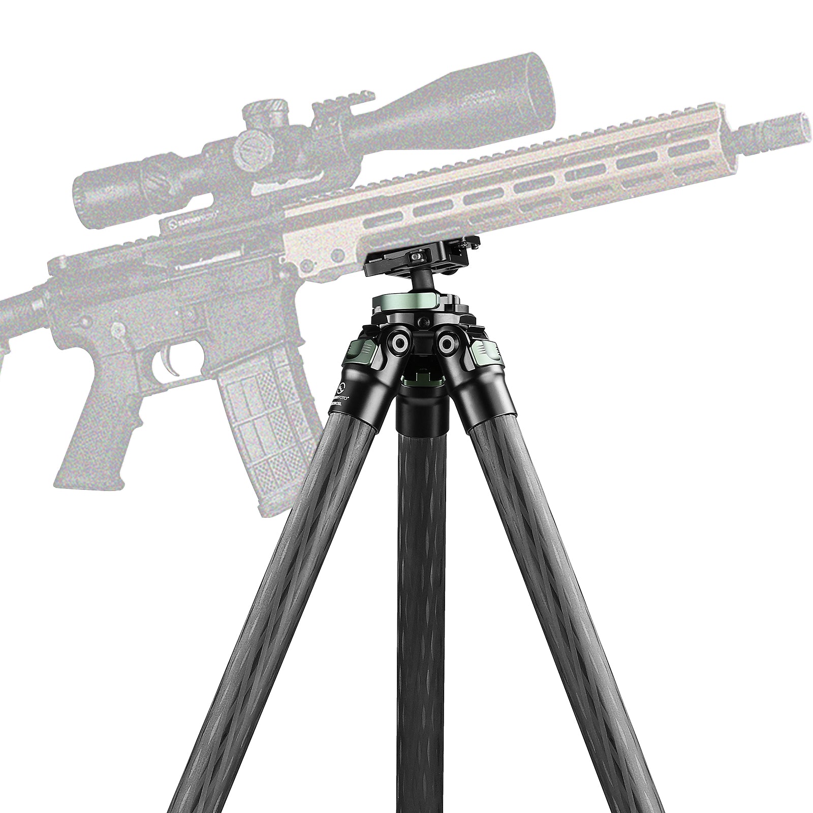 T2830CSL Series 65'' Carbon Fiber Tripod for Hunting with 30mm Ball Head,3-Sections