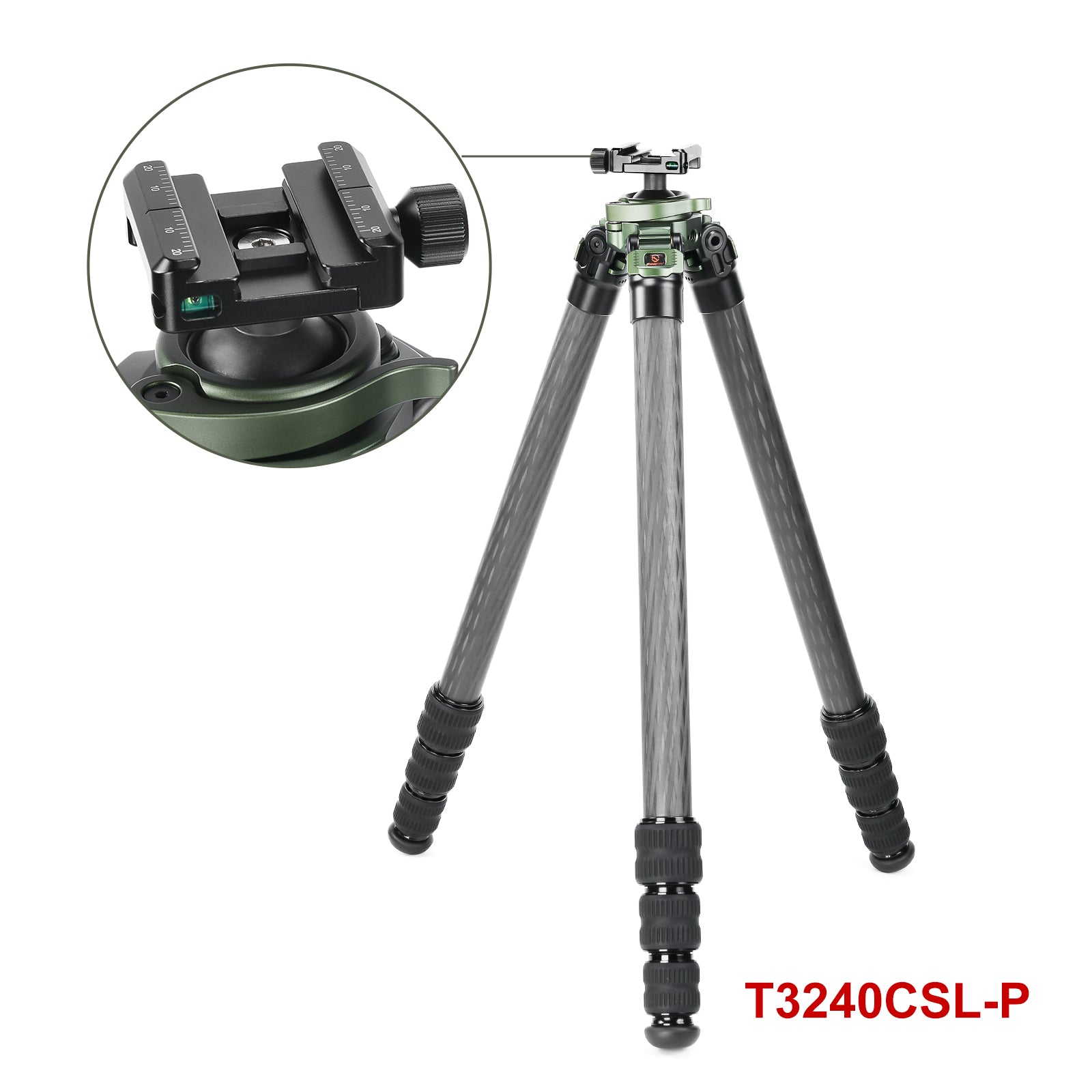 T3240CSL Hunting Tripod for Shooting Rifle Stand Carbon Fiber