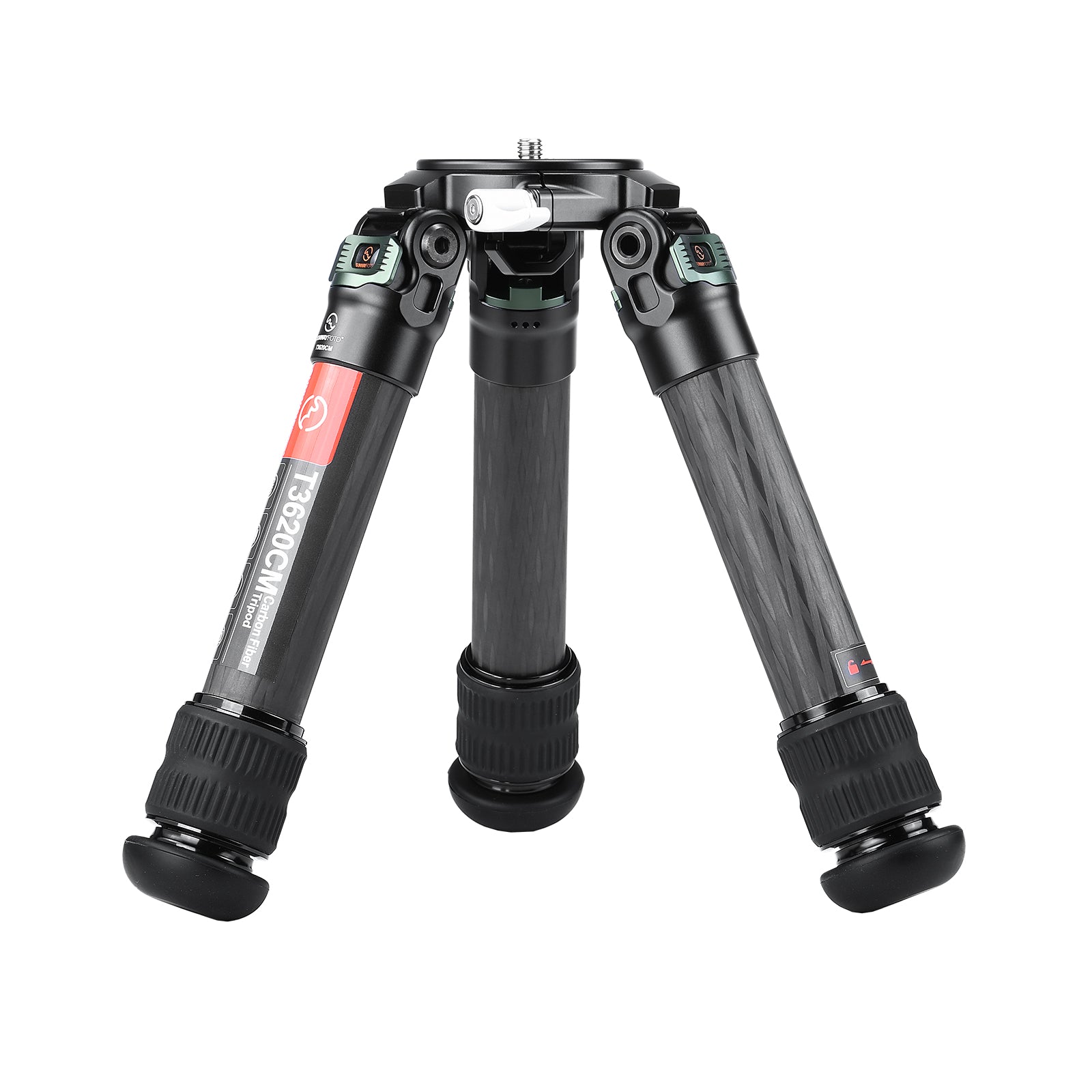 T3620CM 36mm,2 Sections,Short Heavy Duty Carbon Fiber Tripod for Video Photography and Rifle,load 88lb(40kg)