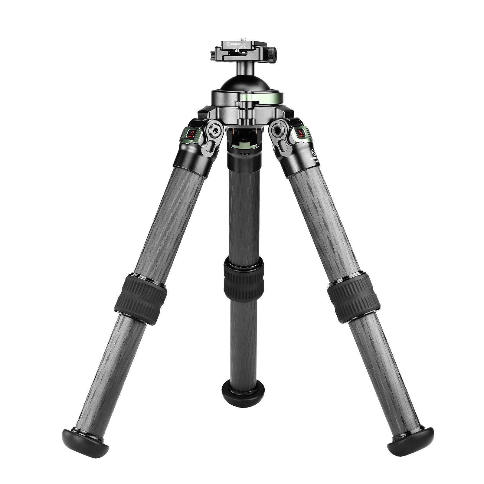 SUNWAYFOTO T3620CS Carbon Fiber Tripod for Rifle,with Heavy Duty Construction,360°Ball Head,Arca-Swiss Plate for Hunting, Shooting, Glassing and Outdoors, load 40kg(88lbs)