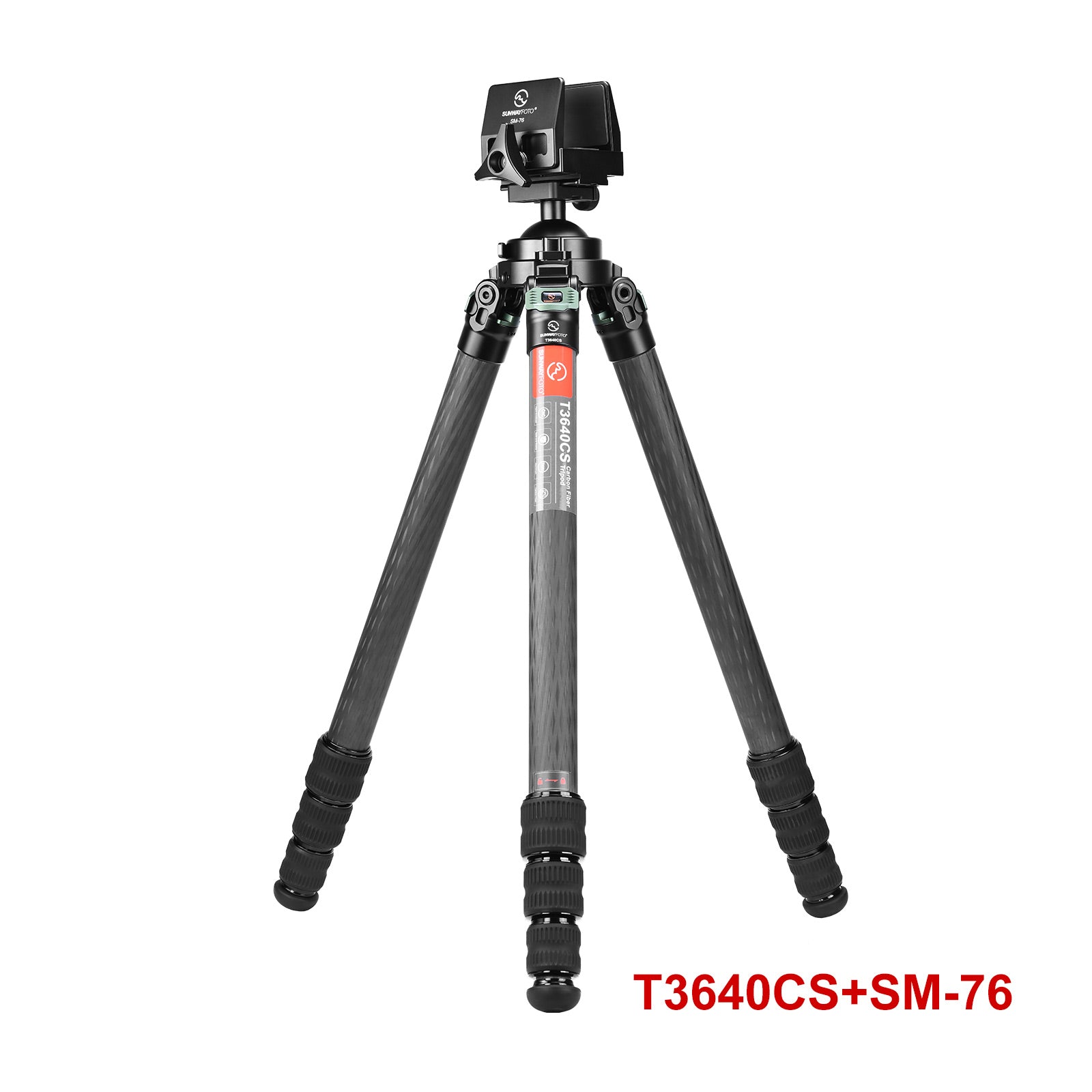 T3640CS Hunting Tripod for Shooting Rifle Stand Carbon Fiber