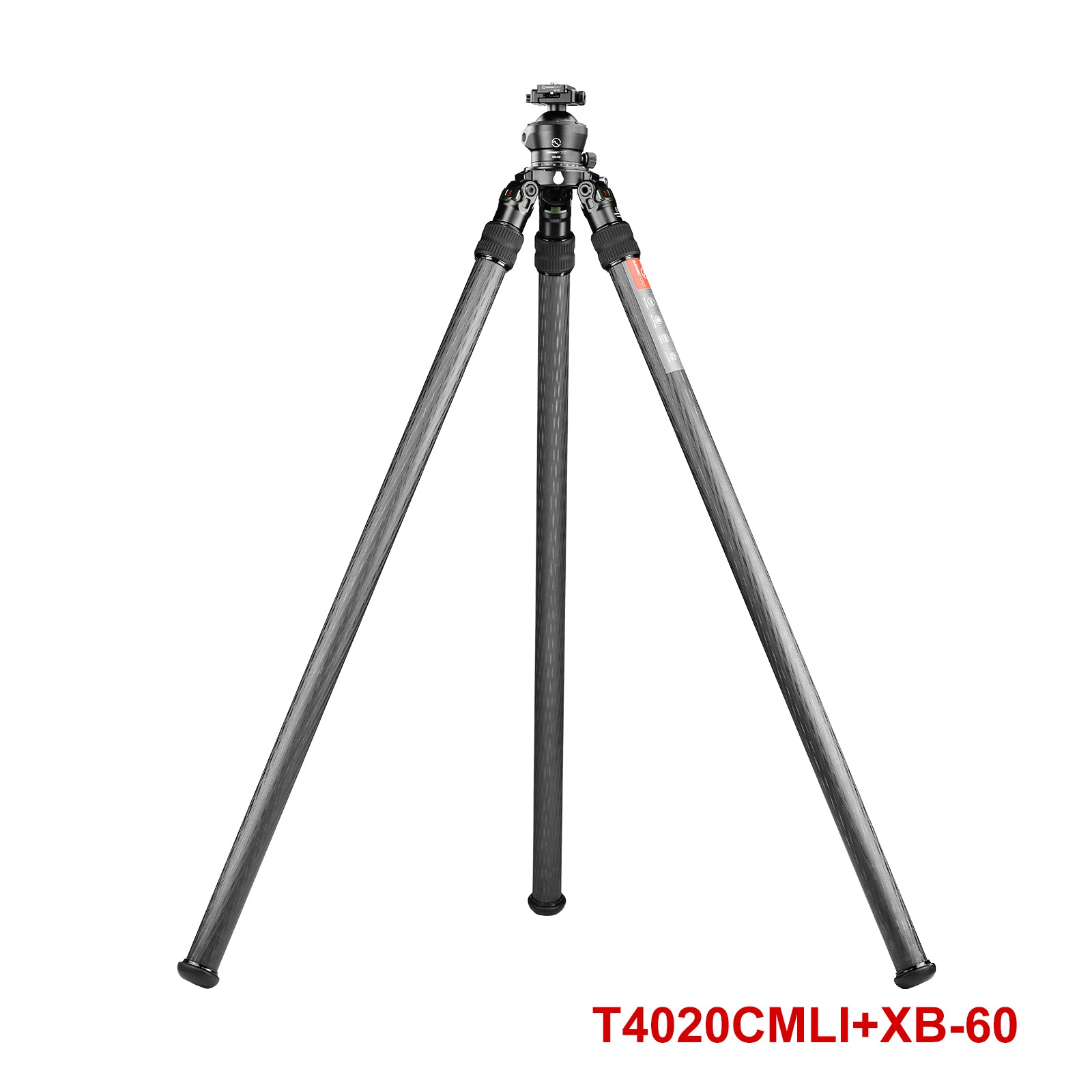 SUNWAYFOTO T4020CMLI Inverted Leg Carbon Fiber Heavy Duty Tripod with 75mm Bowl, 40mm, Tubes Two Section,70'' Tall,Load 88lb.(40kg)