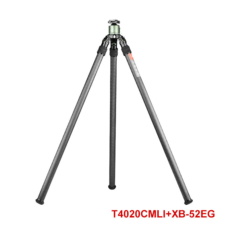 SUNWAYFOTO T4020CMLI Inverted Leg Carbon Fiber Heavy Duty Tripod with 75mm Bowl, 40mm, Tubes Two Section,70'' Tall,Load 88lb.(40kg)