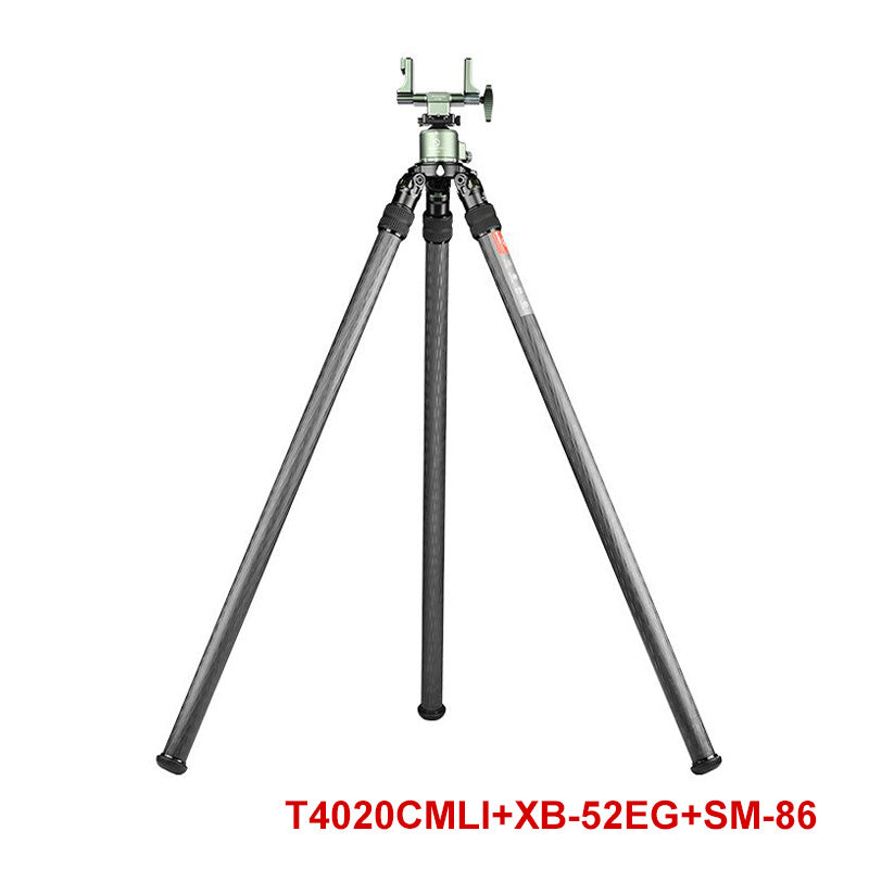 SUNWAYFOTO T4020CMLI Inverted Leg Carbon Fiber Heavy Duty Tripod with 75mm Bowl, 40mm, Tubes Two Section,70'' Tall,Load 88lb.(40kg)