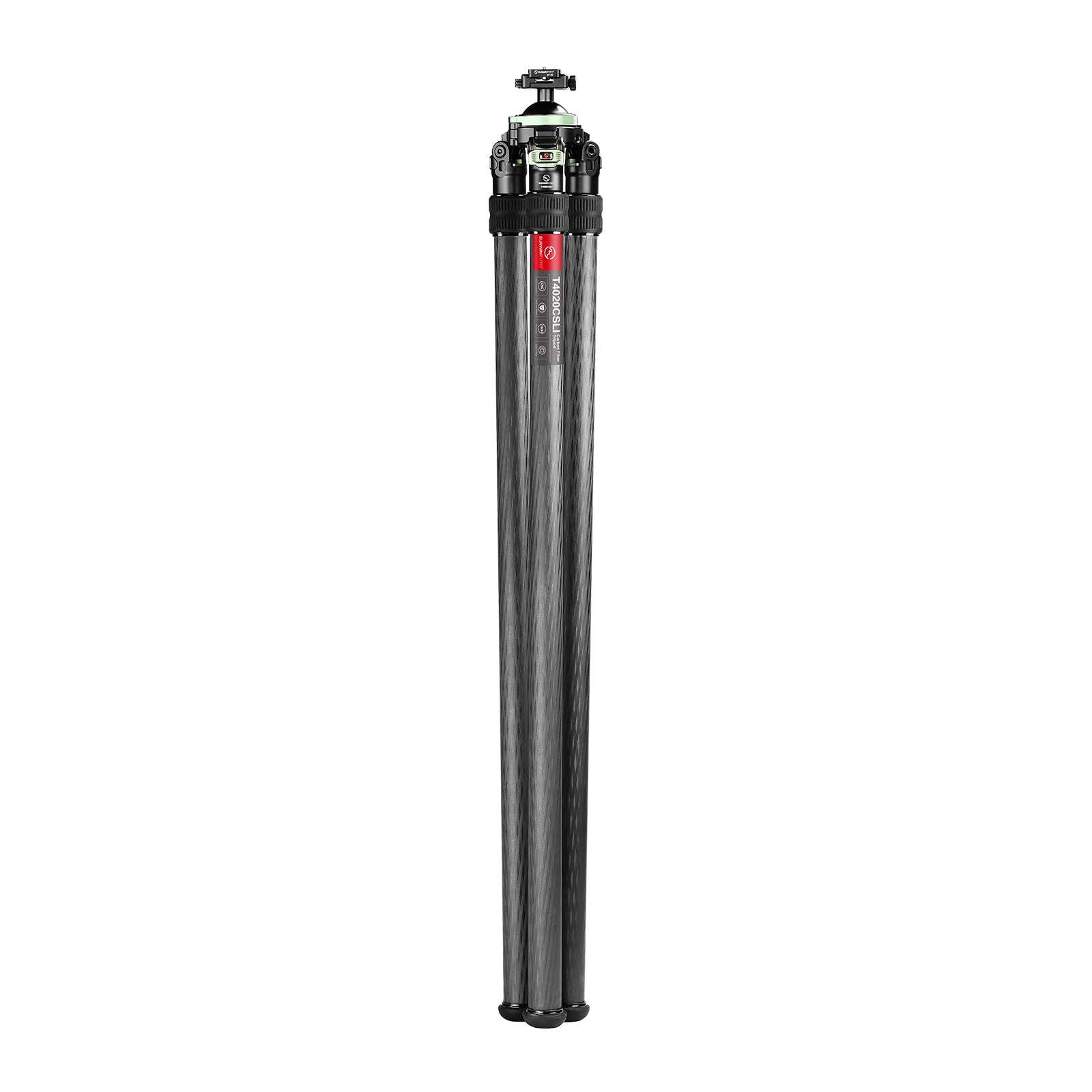 SUNWAYFOTO T4020CSLI, 70” Tall Inverted Leg Series Carbon Fiber Tripod with 65mm Arca Ballhead, 40mm Tubes Two Section