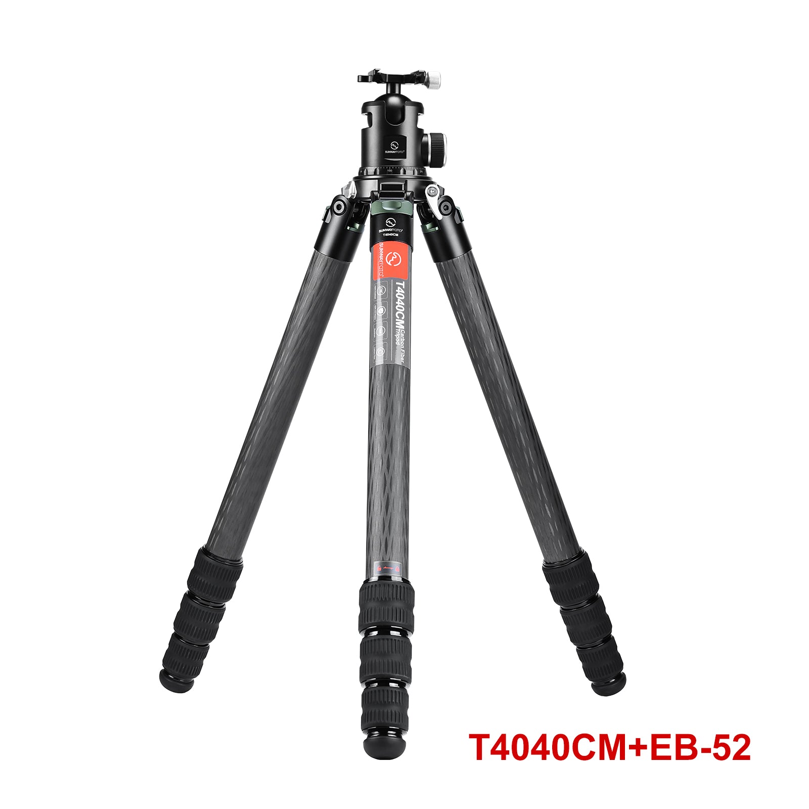 T4040CM Heavy Duty Carbon Fiber Tripod for Video Camera Photography and Hunting, 4 sections, 88lb(40kg) Load