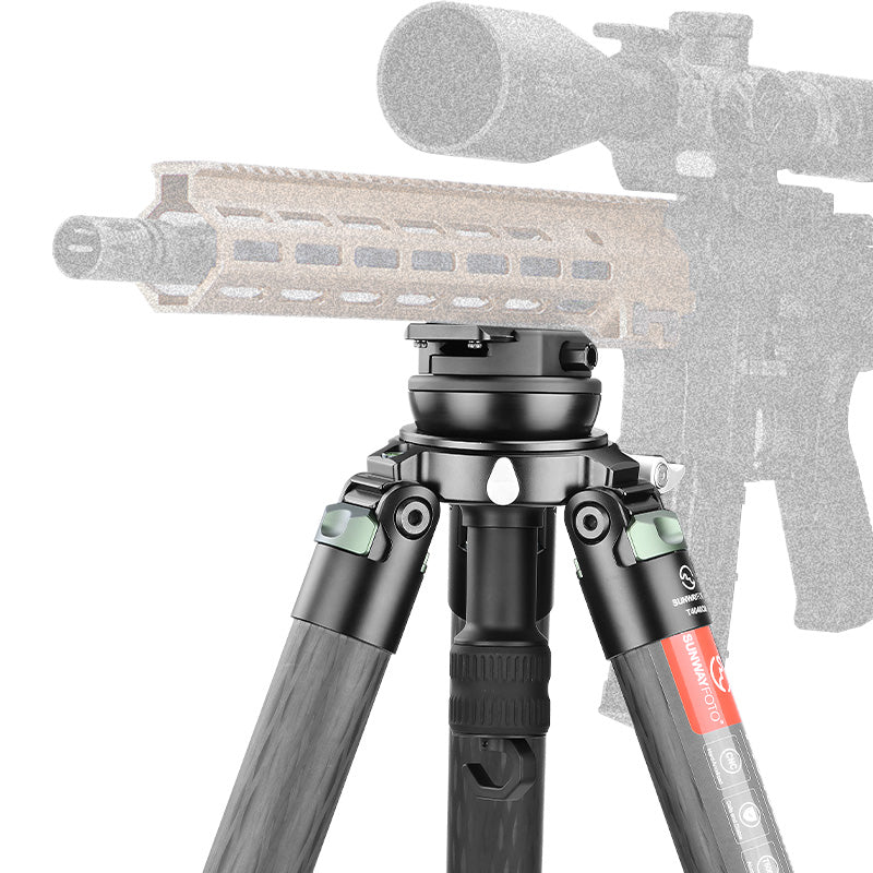 SUNWAYFOTO TAP-75LDC 75mm Half Ball Bowl Adapter with Arca Swiss/Picatinny Lever Clamp for Heavy Duty Tripod