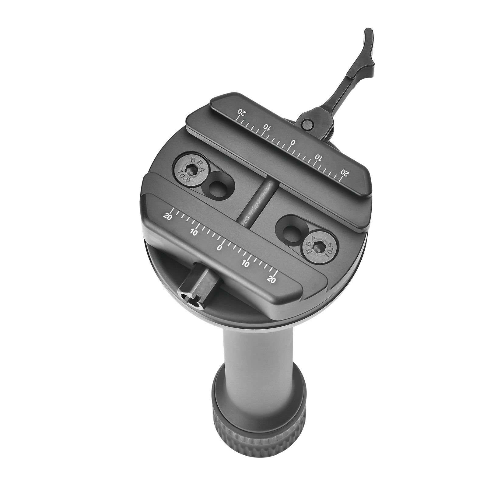 SUNWAYFOTO TAP-75LDCL 75mm Half Ball Bowl Adapter with extended grip and Arca Swiss / Picatinny Lever Clamp for 75mm Bowl Tripod