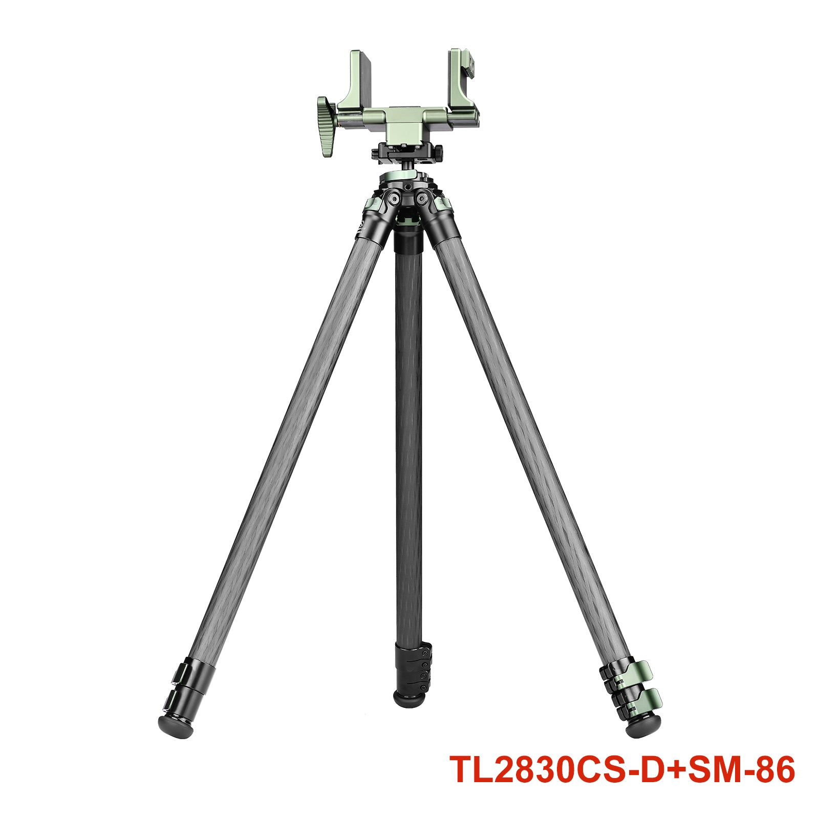 Sunwayfoto TL2830CS-D Carbon Fiber Tripod with Lever Locks for Hunting with Inverted Ball Head,3 sections, 44lb(20kg) Load